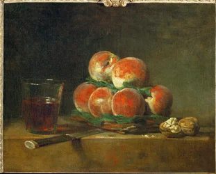Panier de peches – en kurv med fersken …