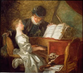 The Music Lesson (olje på lerret