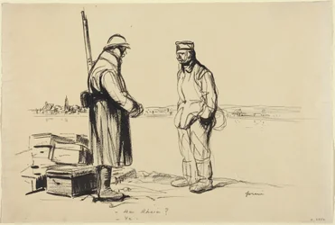 -Am Rhien-Ya., ca. 1918 (blekk på papir)