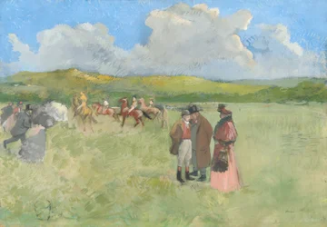 Racerbanen, ca. 1891 (gouache på lerret)