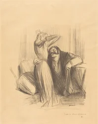 Scene i et privat rom (loddrett plate)