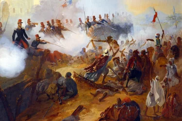 Kaptein Lelièvres heroiske forsvar i Mazagran (februar 1840), detalj