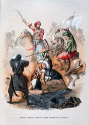 Ibrahim Pasha kjempet mot wahabiene, Saudi-Arabia, 1811-1818 1847