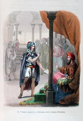M Vaissière kunngjør Ibrahim Pashas seier til Mehmet Ali, 1818, 1847