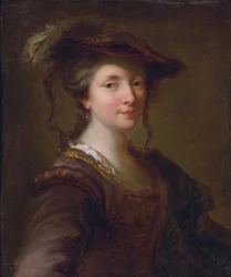 Louise Julie de Mailly-Nesle, Comtesse de Mailly (1710-1751) (Mailly Nesle) - en favoritt til Louis XV - Alexis Grimou (1678-1733). Olje på lerret Størrelse: 57,2 x 48,3 cm Privat samling