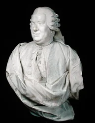 Byste av Nicolas Beaujon (1718-86) (marmor)