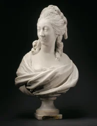 Byste av Anne-Marie-Louise Thomas de Domangeville de Sérilly, grevinne av Pange, 1780