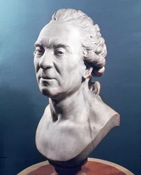 Byste av Georges Louis Leclerc (1707-88) Comte de Buffon, ca. 1783 (marmor)