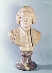 Byste av Jean-Jacques Rousseau (1712-78) (marmor)