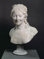 Portrettbyste av Madame Houdon, kunstnerens kone, 1786