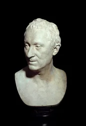 Terrakottabyste av filosofen Denis Diderot (1713-1784) Skulptur av Jean Antoine Houdon (1741-1828) 1771 Paris, Louvre