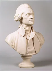 Thomas Jefferson (1743-1826) 1789 (gips)