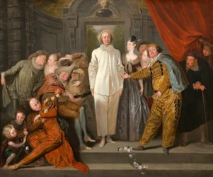 De italienske komikerne, sannsynligvis 1720.