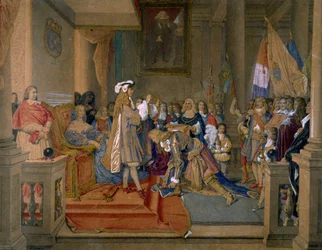Marshal Berwick mottok fra kong Philip V av Spania Order of the Golden Fleece, 1864.