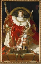 Napoleon på sin keiserlige trone. 1806 (olje på lerret)