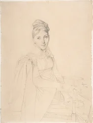 Portrett av en sittende dame