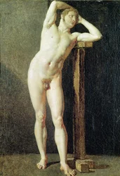 Studie av en mann, ca. 1801