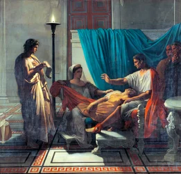 Virgil leser Aeneiden til Augustus, Octavia og Livia, av Jean Auguste Dominique Ingres