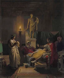Virgil leser fra Aeneiden, 1864.