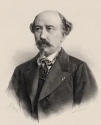 Portrett av komponisten Aimé Maillart 1817-1871.