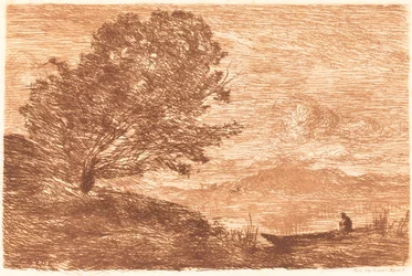 En innsjø i Tyrol Un lac du Tyrol, 1863.