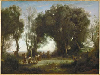 En morgen, nymfenes dans (olje på lerret)