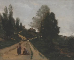 Gouvieux, nær Chantilly. Sti oppover