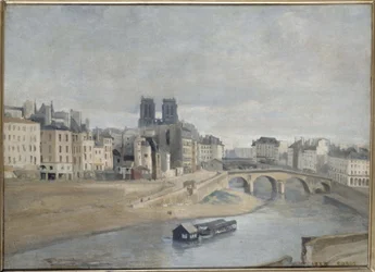 Quai des Orfèvres og Pont Saint Michel Quai des Orfèvres og Pont Saint-Michel av Jean-Baptiste Corot