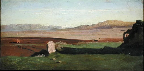 Italiensk landskap, ca. 1826 (olje på panel)