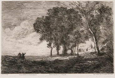 Italiensk landskap, c1865.