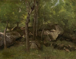 Steiner i Fontainebleau-skogen