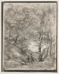 The Gardens of Horace, originalt inntrykk 1855, trykt i 1921.