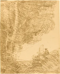 Poeten og hans muse Le Poete et la muse, 1871.