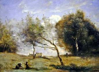 The Surroundings of the Little Farm (olje på lerret)