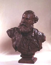 Byste av Charles Gounod (1818–93) ca. 1874 (bronse)