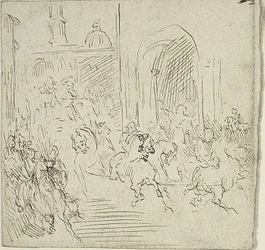 Ridescene i en by