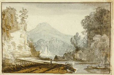 Figur av elven under klippen