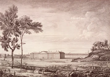 Utsikt over London Hospital i Whitechapel Road, 1753