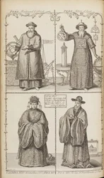 Portretter av Ferdinand Verbiest, Adam Schall, Candida Xu og Xu Guangqi Fra En beskrivelse av e