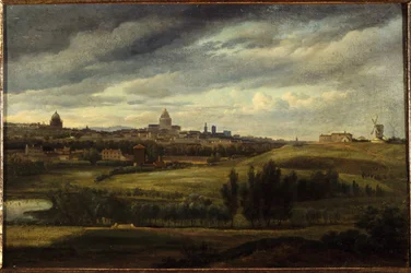 Utsikt over Paris, tatt fra høydene i Gentilly, i 1815 (maleri)
