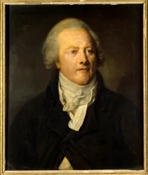 Portrett av Armand Gensonne (1758 - 1793) medlem av konvensjonens lovgivende forsamling. Maleri av døperen Johannes Greuze (1725-1805)