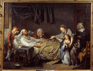 Nestekjærlighetens dame. Maleri av Jean Baptiste Greuze (1725 -1805)