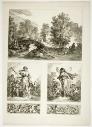 Plate 22 av 38 fra Oeuvres de J. B. Huet