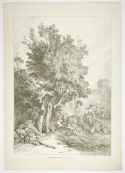 Plate fem av 38 fra Oeuvres de J. B. Huet
