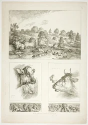 Plate fire av 38 fra Oeuvres de J. B. Huet