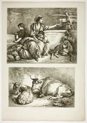 Plate Nitten av 38 fra Oeuvres de J. B. Huet