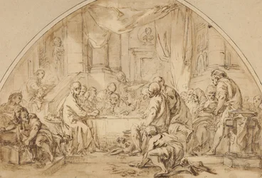 Studie for Nattverden, ca. 1792
