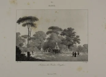 Fontene i hagen til Villa Borghese, Roma