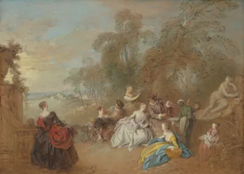 På terrassen, ca. 17301735.