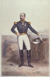 General Louis Jules Trochu (1815-96) (litho-farge)